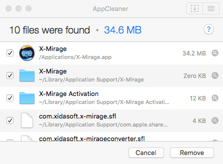 AppCleaner 削除